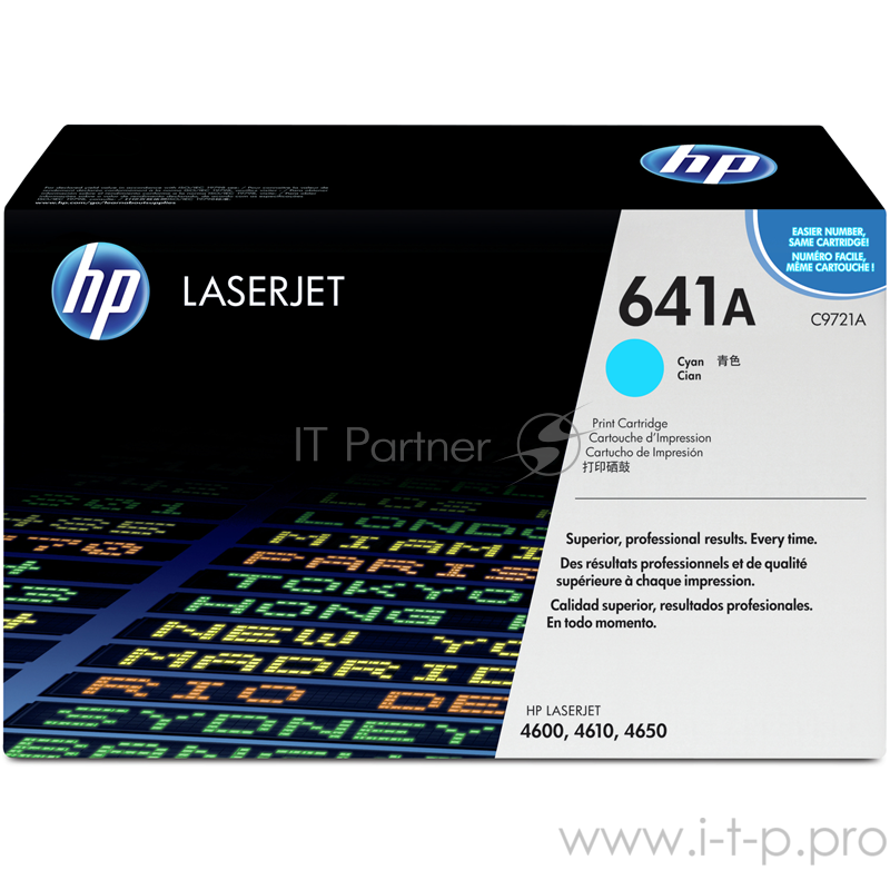 Расходные материалы HP C9721A Картридж ,Cyan{Color LJ 4600 Series, Cyan (8000стр.)}