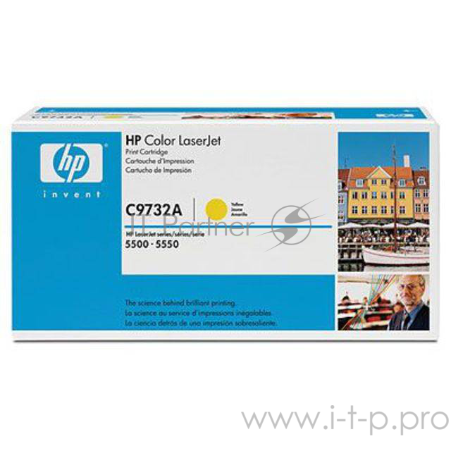 Расходные материалы HP C9732A Картридж ,Yellow{LJ 5500, Yellow, (12000стр.)}