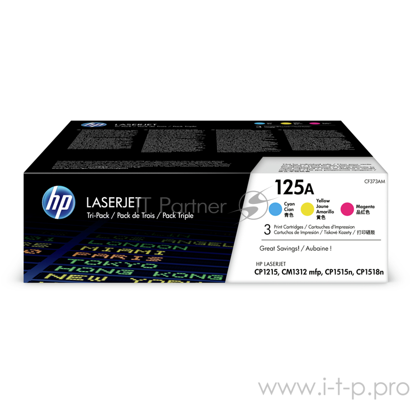 Расходные материалы HP CF373AM Картридж, Cyan/Magenta/Yellow {CLJ CP1215/1515, (1400стр.)}