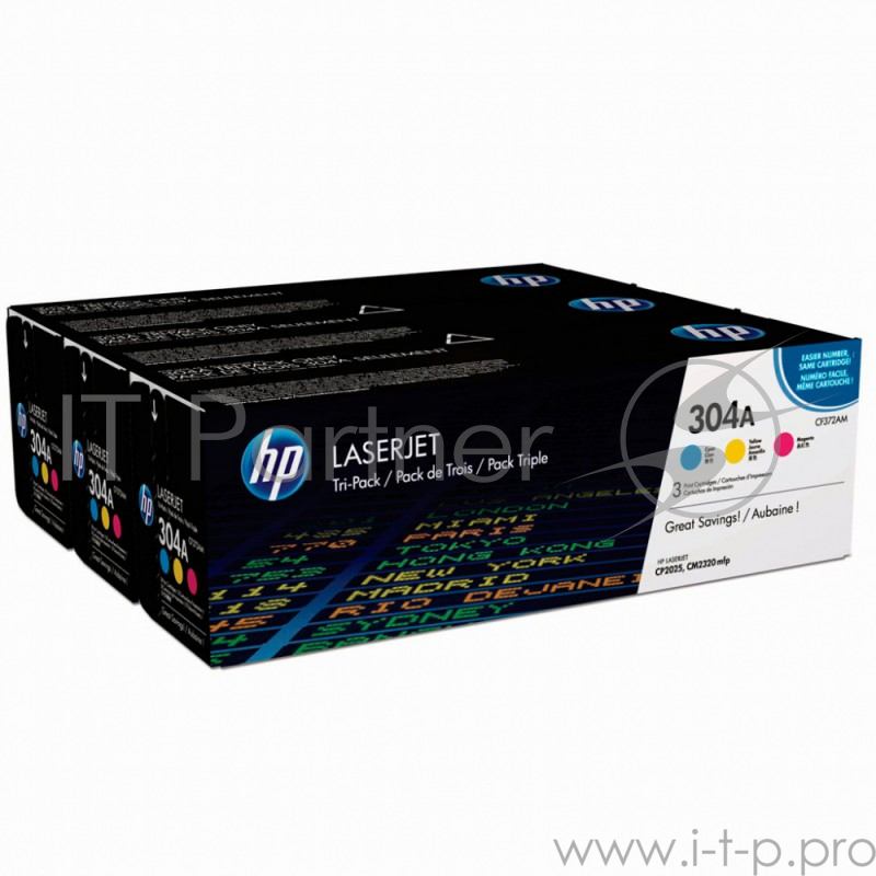 Расходные материалы HP CF372AM Картридж ,Cyan, Magenta, Yellow{Color Laser Jet CP2025, CM2320mfp, Tri-pack, Cyan, Magenta, Yellow}