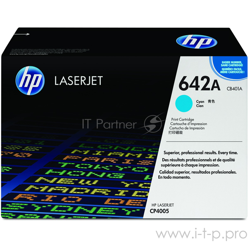 Расходные материалы HP CB401A Картридж ,Cyan{CP4005, Cyan}