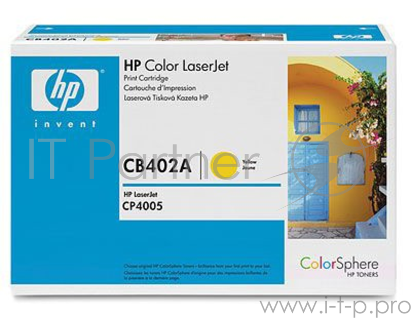 Расходные материалы HP CB402A Картридж ,Yellow{CP4005, Yellow}
