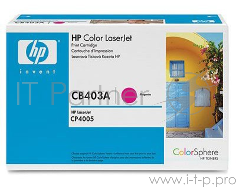 Расходные материалы HP CB403A Картридж ,Magenta{CP4005, Magenta}