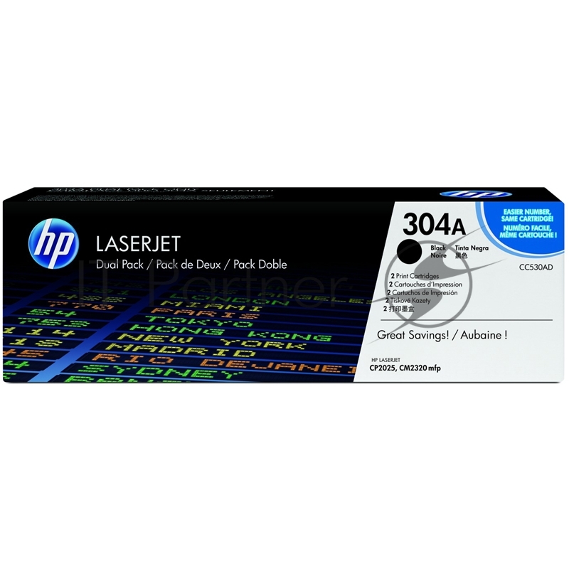 Расходные материалы HP CC530AD Картридж ,Black{LJ CP2025/CM2320, Black, КОМПЛЕКТ 2 ШТ!!!)