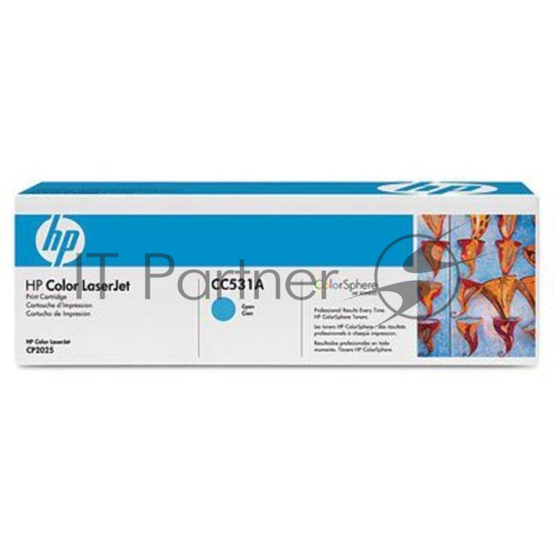 Расходные материалы HP CC531A Картридж ,Cyan{LJ CP2025/CM2320, Cyan, (2800стр.)}