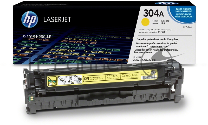 Расходные материалы HP CC532A Картридж ,Yellow{LJ CP2025/CM2320, Yellow, (2800стр.)}