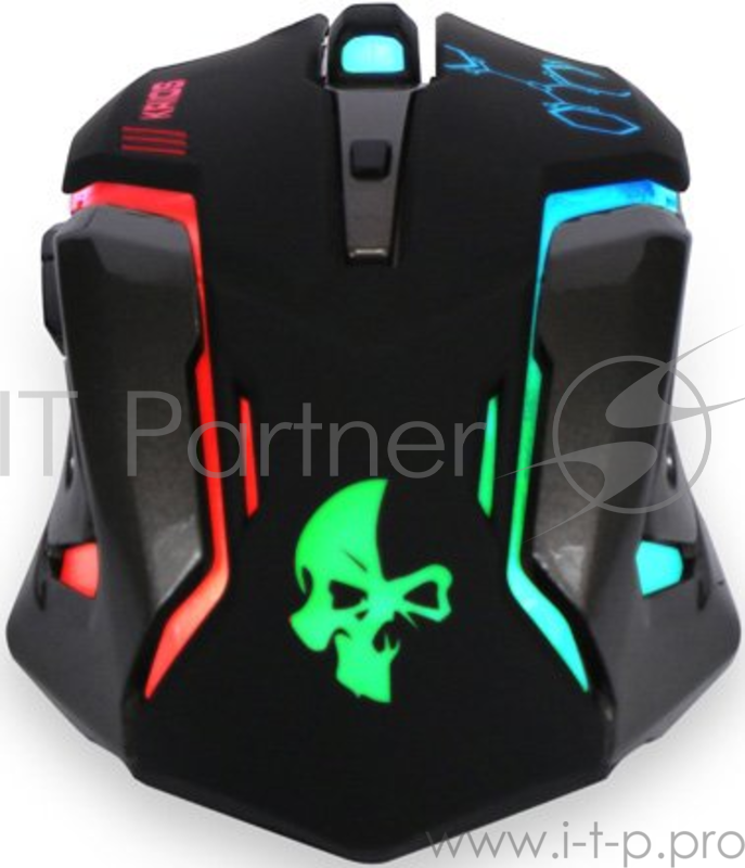 Клавиатуры, мыши Jet.A KRIOS JA-GH31 USB {Проводная игровая мышь, 800/1200/1600/2400dpi, 6 кнопок, LED-подсветка, кабель 1.7м}