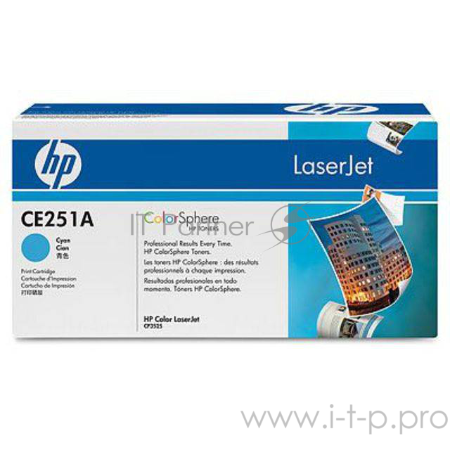 Расходные материалы HP CE251A Картридж ,Cyan{CLJ CM3530/CP3525, Cyan, (7000стр.)}