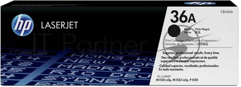 Расходные материалы HP CB436A Картридж ,Black{LJ P1505, Black, (2000стр.)}