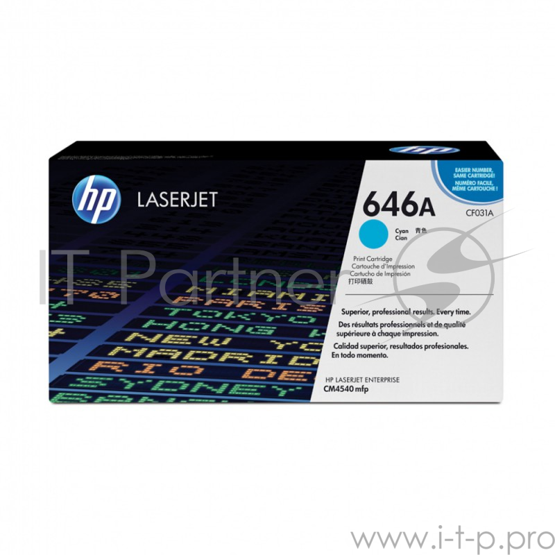 Расходные материалы HP CF031A Картридж ,Cyan{CM4540, Cyan, (12500стр.)}