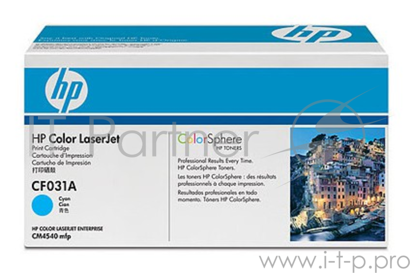 Расходные материалы HP CF031A Картридж ,Cyan{CM4540, Cyan, (12500стр.)}