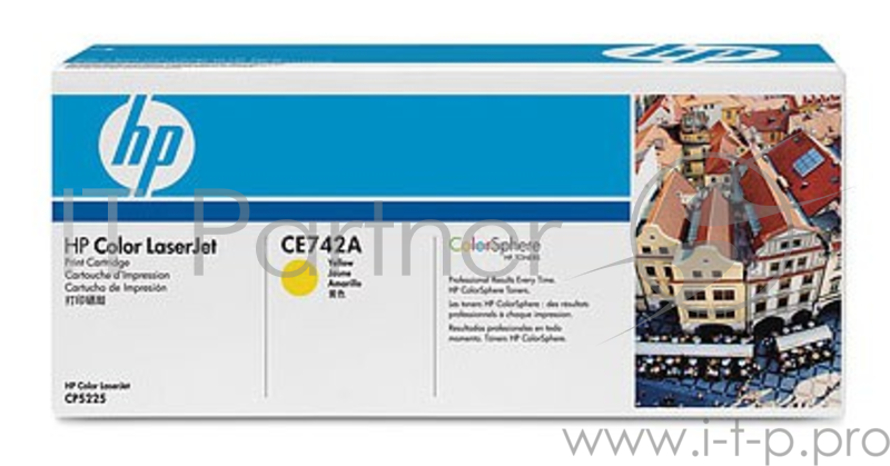 Расходные материалы HP CE742A Картридж ,Yellow{Color LJ CP5225, Yellow, (7300стр.)}