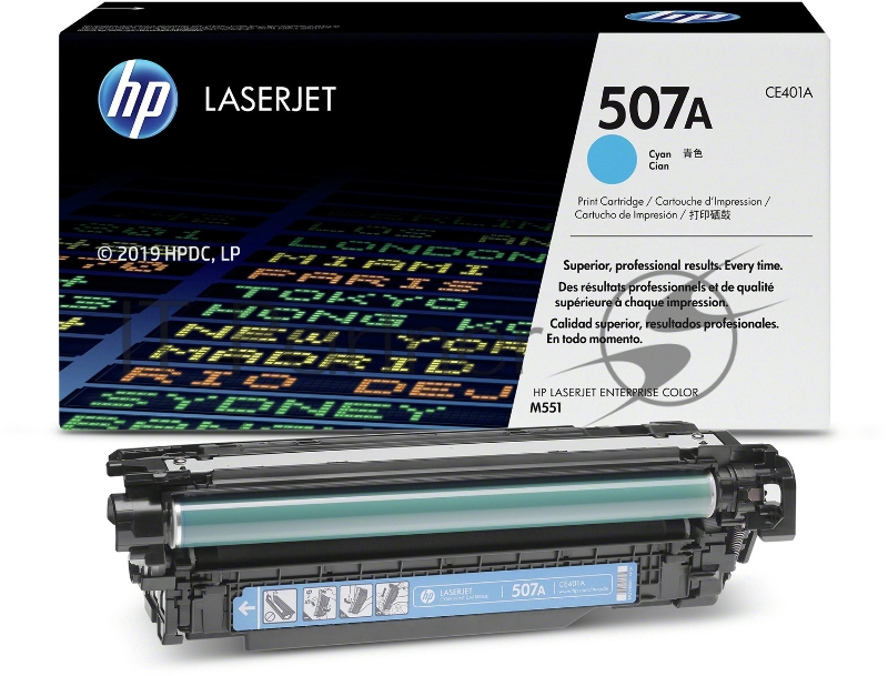 Расходные материалы HP CE401A Картридж ,Cyan{CLJ M551, Cyan, (6000стр.)}