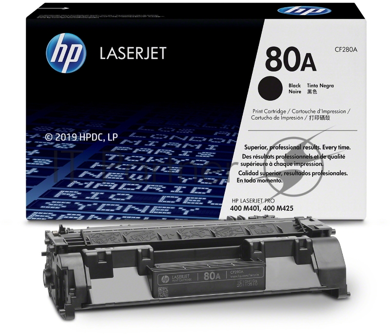 Тонер-картридж HP 80A (CF280A) Black черный, 2700 стр., для LaserJet Pro 400 M401/M425
