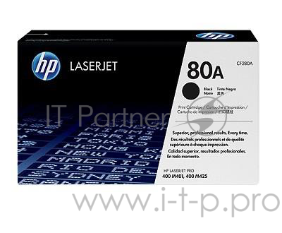 Тонер-картридж HP 80A (CF280A) Black черный, 2700 стр., для LaserJet Pro 400 M401/M425