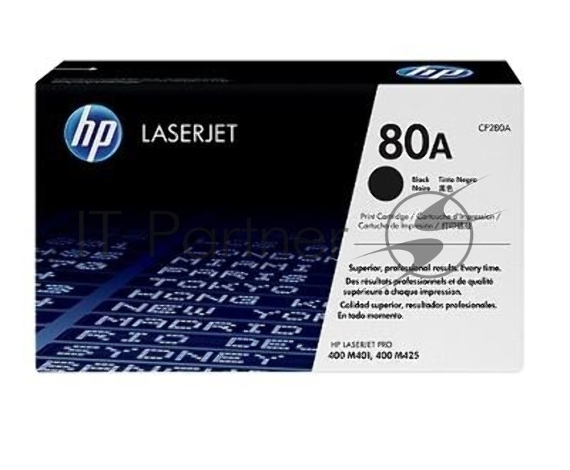 Тонер-картридж HP 80A (CF280A) Black черный, 2700 стр., для LaserJet Pro 400 M401/M425