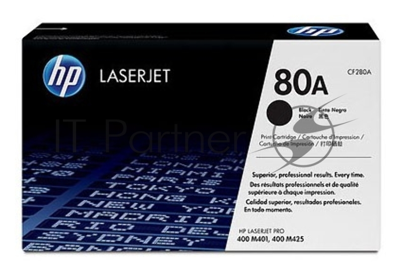 Тонер-картридж HP 80A (CF280A) Black черный, 2700 стр., для LaserJet Pro 400 M401/M425
