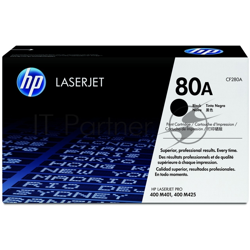 Тонер-картридж HP 80A (CF280A) Black черный, 2700 стр., для LaserJet Pro 400 M401/M425