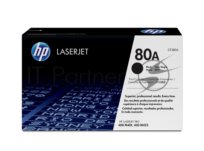 Тонер-картридж HP 80A (CF280A) Black черный, 2700 стр., для LaserJet Pro 400 M401/M425