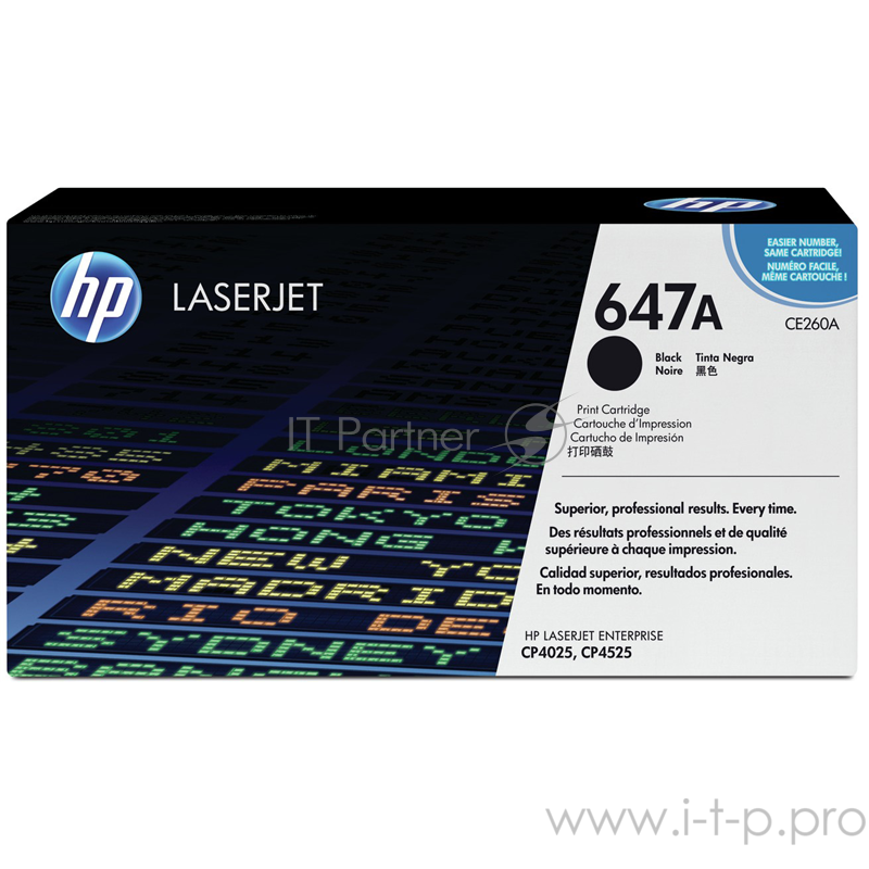 Расходные материалы HP CE260A Картридж, Black{CLJ CP4025/CP4525, Black, (8500стр.)}