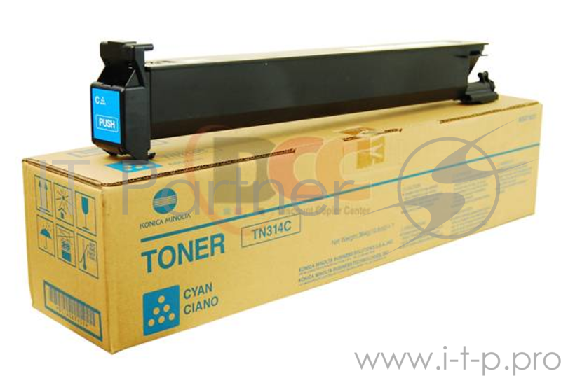 Тонер Konica-Minolta bizhub C353/353P синий TN-314C (o)