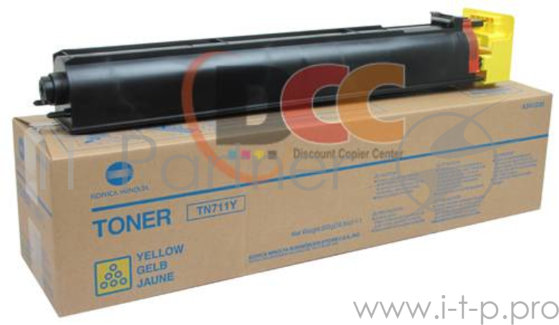 Тонер Konica-Minolta bizhub C654/754/Pro C754 желтый TN-711Y