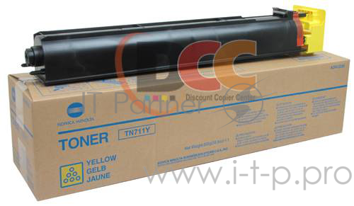 Тонер Konica-Minolta bizhub C654/754/Pro C754 желтый TN-711Y