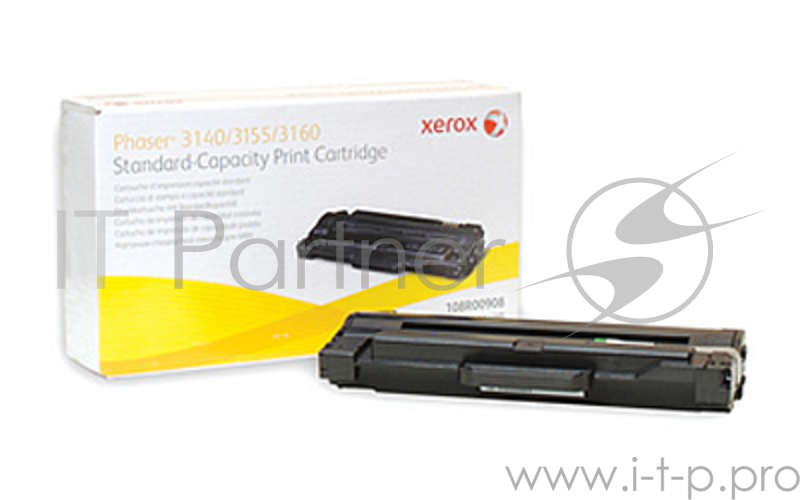 Тонер-картридж Xerox 108R00908 Black, черный, 1500 стр. для Phaser 3140/3155/3160 (channels)
