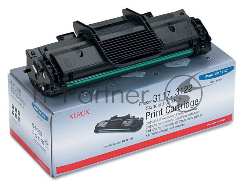 Тонер-картридж Xerox 106R01159 Black черный, 3000 стр., для Phaser 3117/3122/3124/3125 (channels)