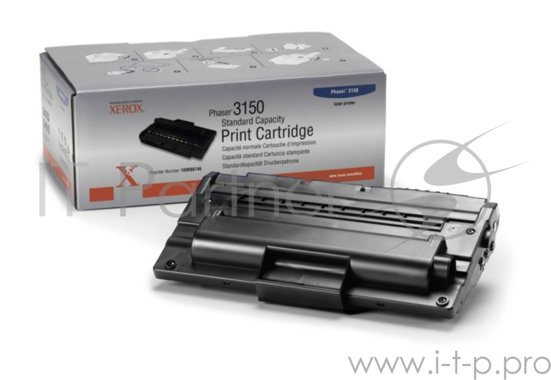 Тонер-картридж Xerox 109R00746 Black, черный, 3500 стр., для Phaser 3150 (channels)