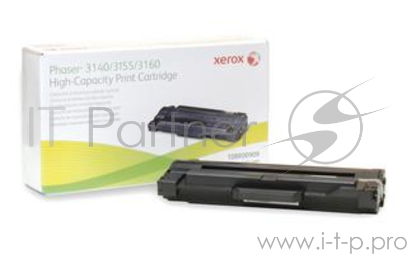 Тонер-картридж Xerox 108R00909 Black, черный, 2500 стр. повышенной ёмкости для Phaser 3140/3155/3160 (channels)