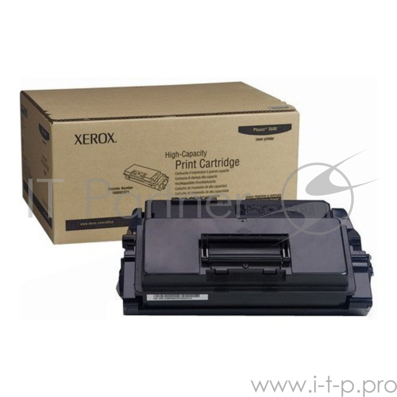 Тонер-картридж Xerox 106R01372 Black, черный, повышенной емкости, 20 000 стр., для Phaser 3600 (channels)