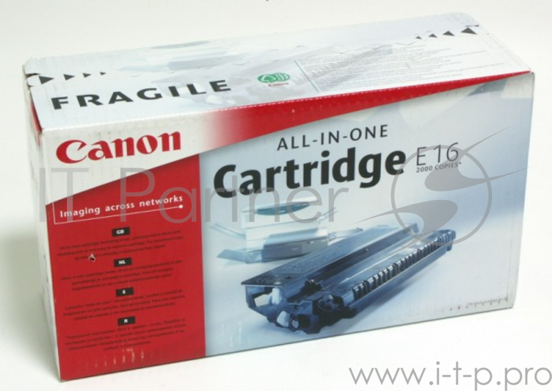 Тонер-картридж Canon Е-16 (1492A003) черный для FC-200/210/220/226/230/310/330 2000 стр.