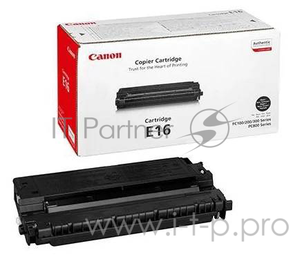 Тонер-картридж Canon Е-16 (1492A003) черный для FC-200/210/220/226/230/310/330 2000 стр.