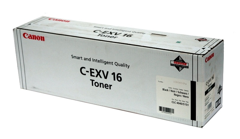 Тонер CANON C-EXV16 TONER BK EUR тонер черный для CLC4040/5151