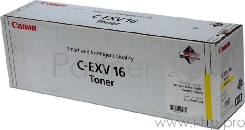 Тонер CANON C-EXV16 TONER Y EUR тонер желтый для CLC4040/5151