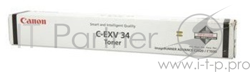 Тонер-картридж Canon C-EXV34BK черный (туба 23000стр) для iR C9060/C9065/C9070, IR Advance C2000ser/C2020/C2025/C2030
