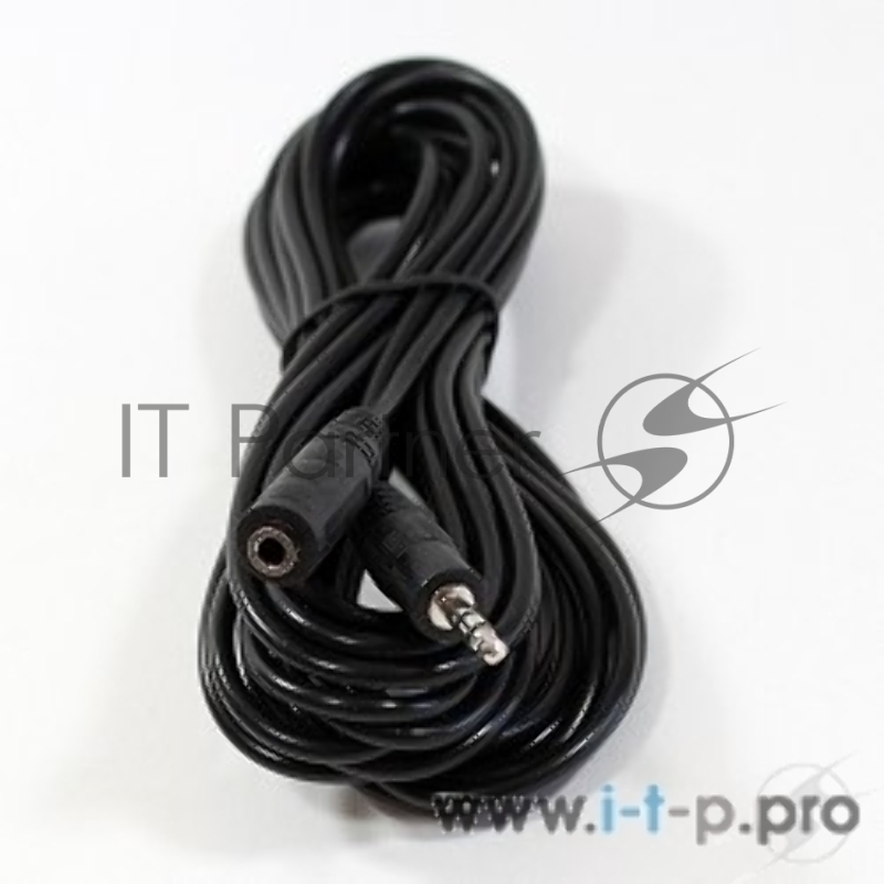 Кабель VCOM VAV7179-5M Кабель удлинительный 3.5 Jack (M) - 3.5 Jack (F), стерео, аудио, 5.0м