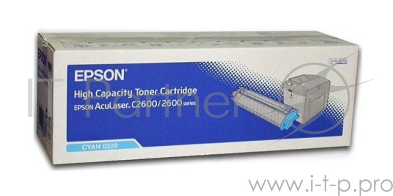 Тонер картридж Epson С13S050228 голубой для AcuLaser C2600N (5 000 стр)