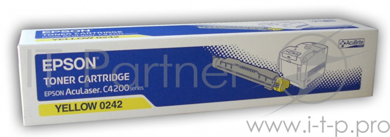Тонер Картридж Epson C13S050242 yellow для AcuLaser C4200