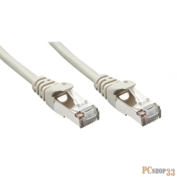 Коммутационный шнур Патчкорд литой TV-COM многожильный UTP кат.5е 3м серый NP511-3M