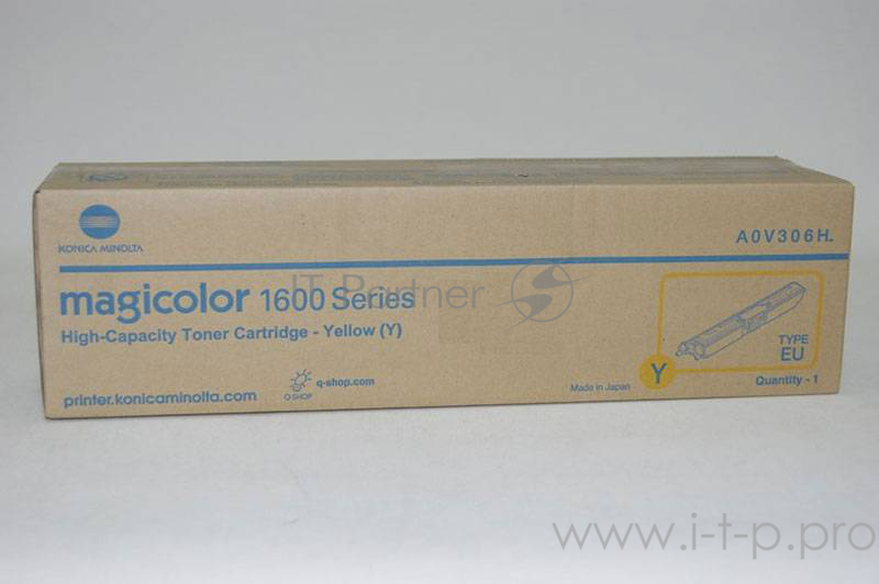 Тонер-картридж Konica-Minolta mc1600W/1650EN/1680MF/1690MF желтый 1.5K