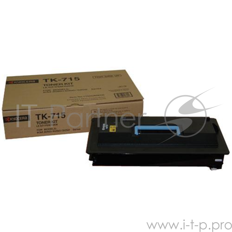 Тонер-картридж Kyocera TK-715 (1T02GR0EU0), Black черный, 34000 стр., для KM-3050/4050/5050