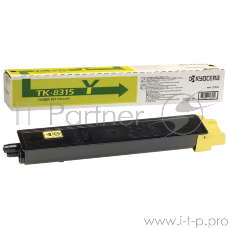 Тонер-картридж Kyocera TK-8315Y (1T02MVANL0), Yellow желтый, 6000 стр., для TASKalfa 2550ci