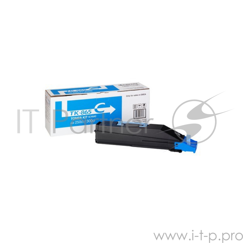 Тонер-картридж Kyocera TK-865C (1T02JZCEU0), Cyan голубой, 12000 стр. A4, для TASKalfa 250ci/300ci