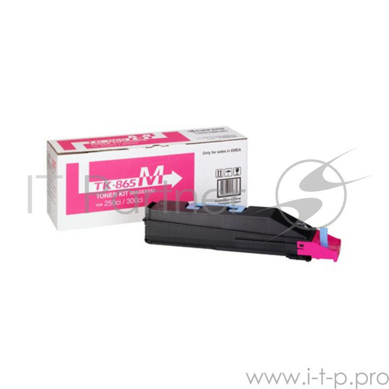 Тонер-картридж Kyocera TK-865M (1T02JZBEU0), Magenta пурпурный, 12000 стр. A4, для TASKalfa 250ci/300ci