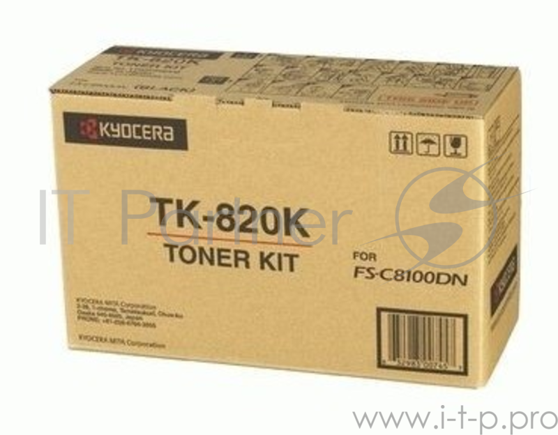 Расходные материалы Kyocera-Mita TK-820K Картридж, Black {FS-C8100DN, Black, (15000стр.)}