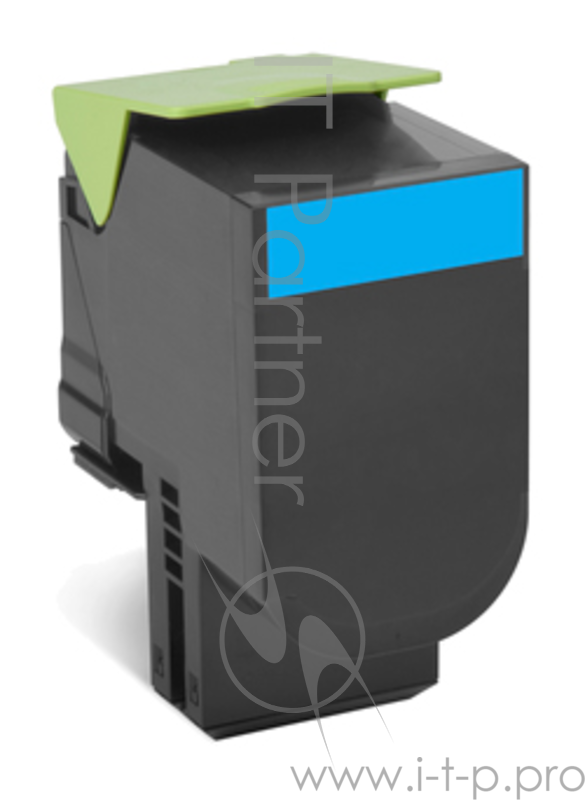 Расходные материалы Lexmark 80C8HC0 Тонер-картридж, Cyan {CX410/CX510, LRP (3K)}