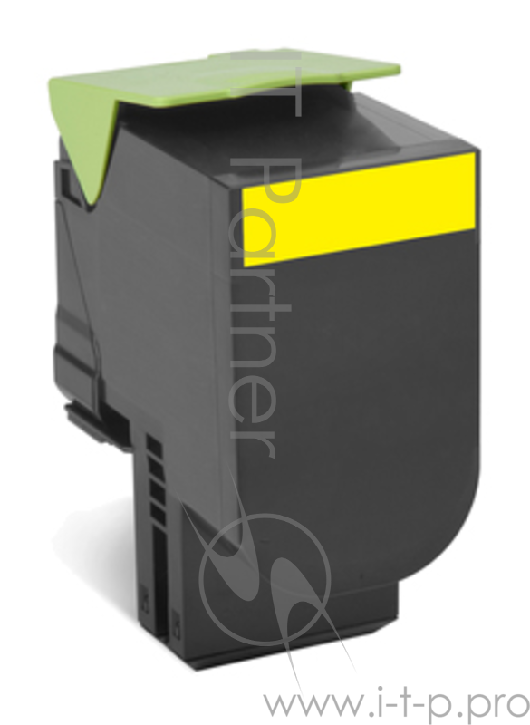 Расходные материалы Lexmark 80C8HY0 Тонер-картридж, Yellow {CX410/CX510, LRP (3K)}