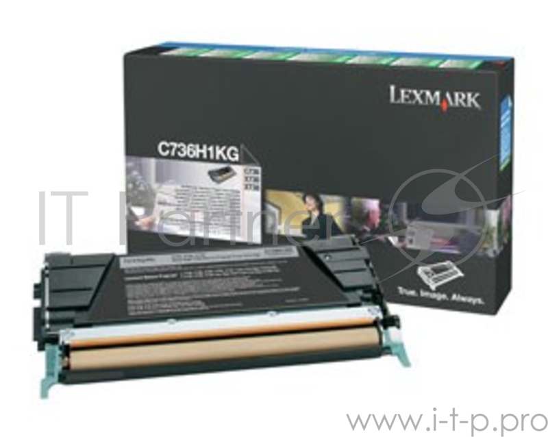Картридж Lexmark c73x/x73x Return 12K Черный